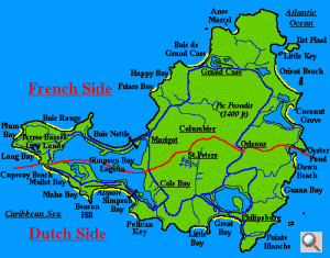 Mapa da ilha - clique para vê-lo ampliado
