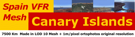 Spain VFR Mesh - Canary Islands