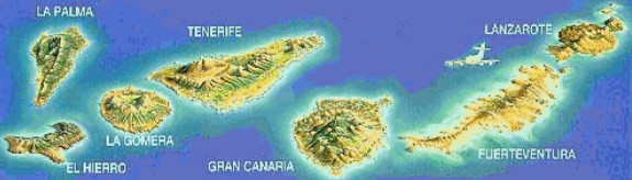 Ilhas Can&aacute;rias - MAPA