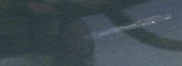 Vis&atilde;o do porta-avi&otilde;es a partir de um F-14 Tomcat