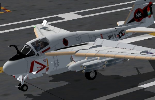 Um A-6E Intruder da frota do pac&iacute;fico, momentos antes finalizar mais uma miss&atilde;o